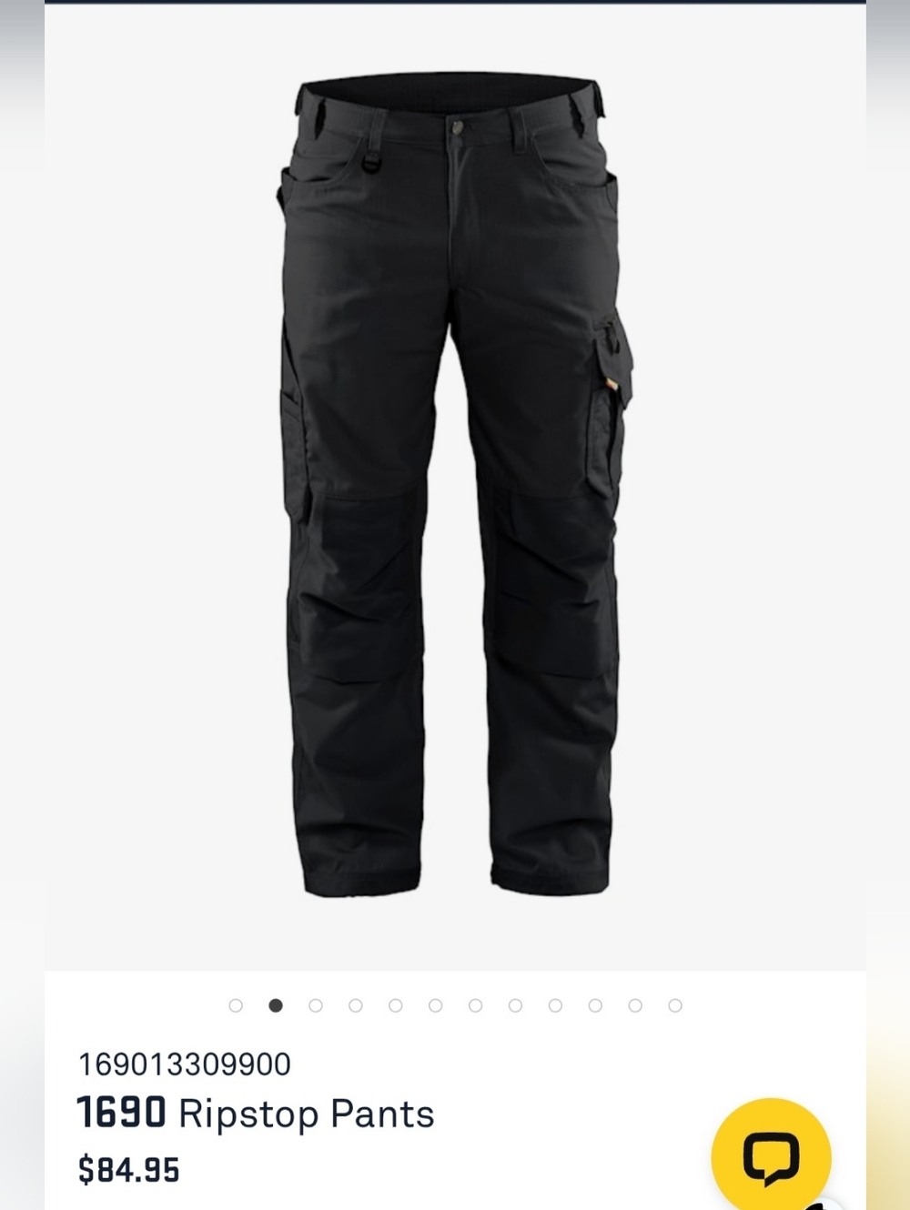 Ripstop Men’s Cargo Pants - Black